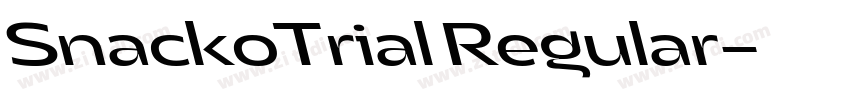 SnackoTrial Regular字体转换